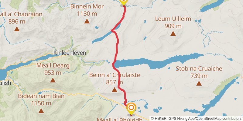 Famous Highland Drove Walk stage 11 Map