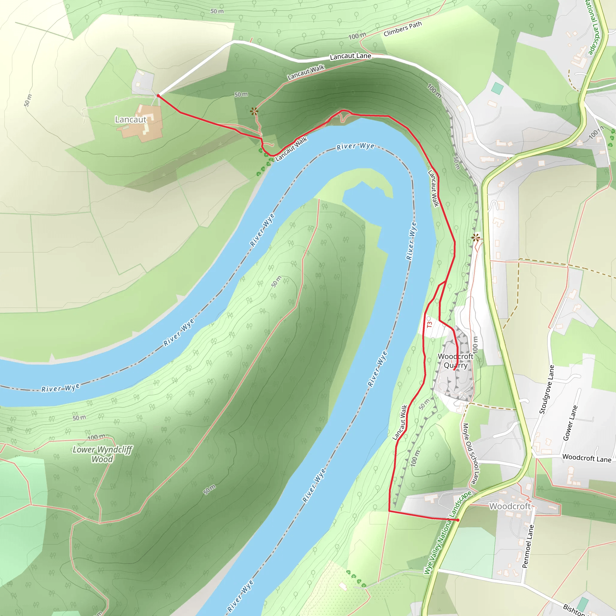 Wintour's Leap Walk mobile static map