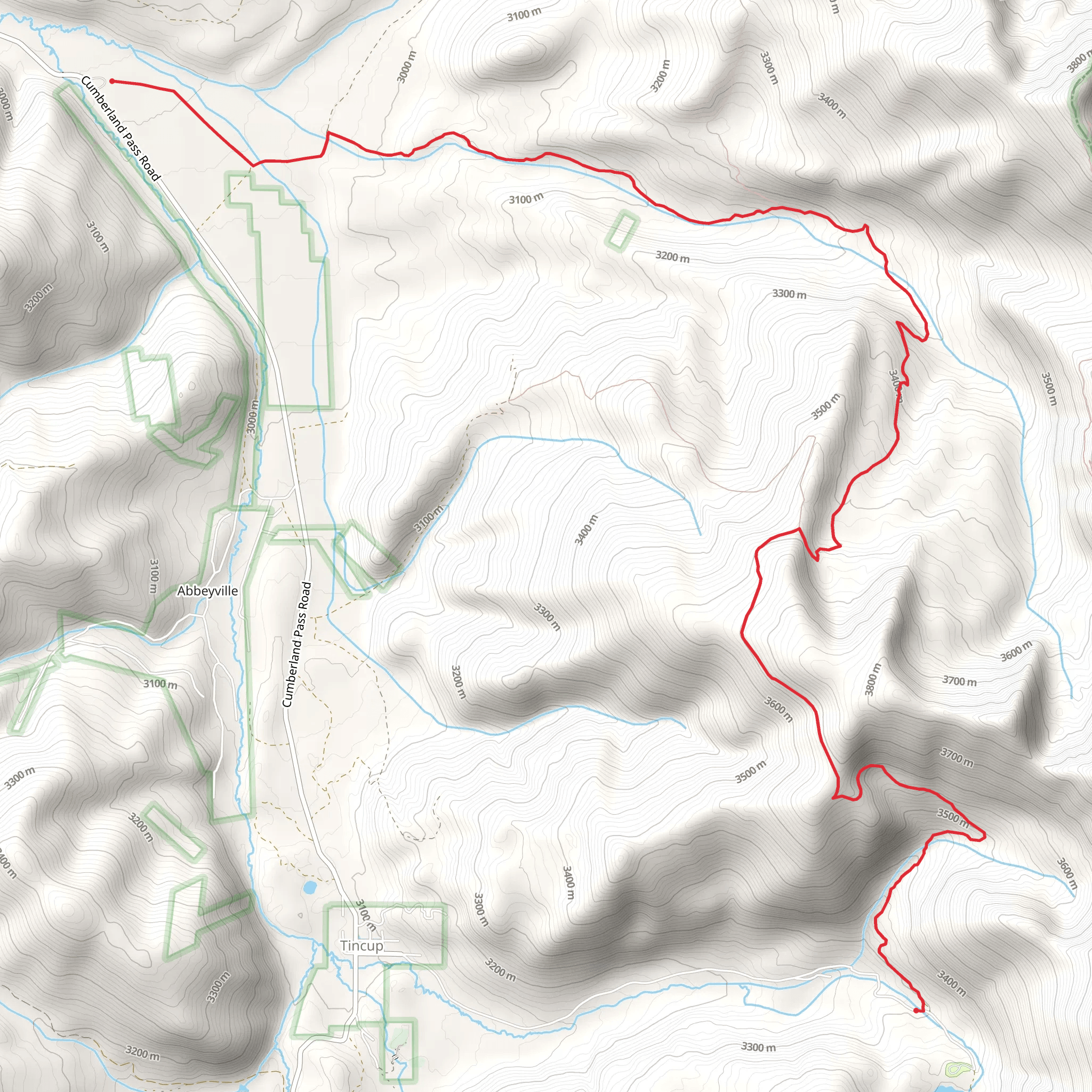 Timberline Trail - Mirror Lake mobile static map