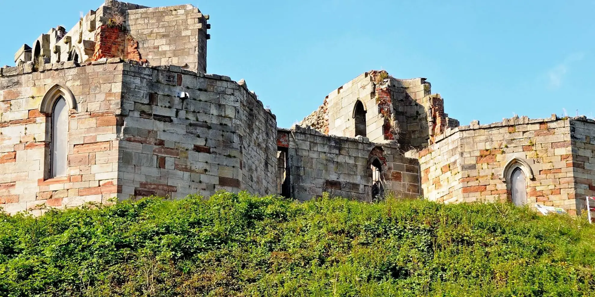 An image depicting the trail Derrington from Stafford Castle and its surrounding area.