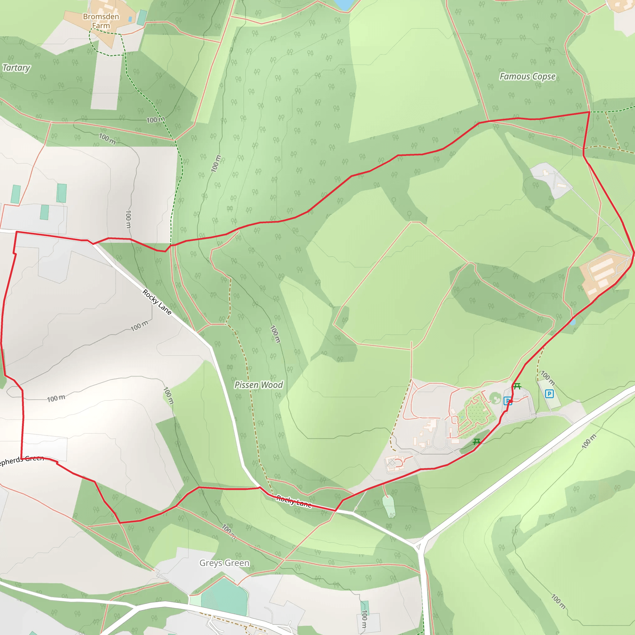 Greys Court Loop mobile static map