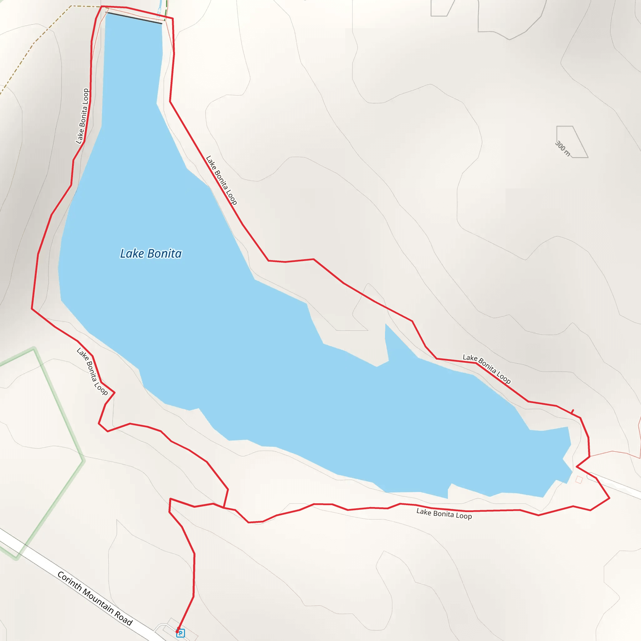 Lake Bonita Loop mobile static map