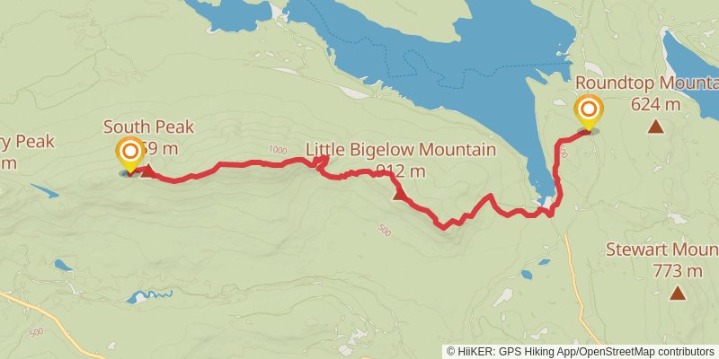 Appalachian Trail - Maine stage 11 Map