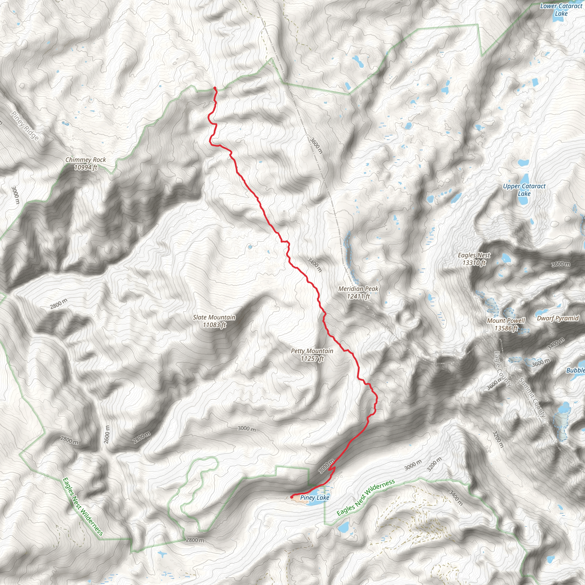 Soda Lakes Trail mobile static map