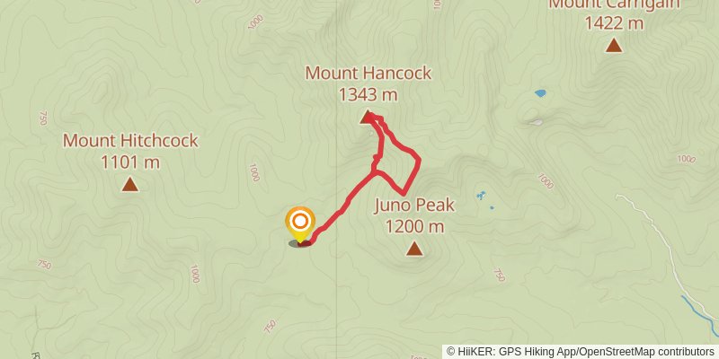 Hancock Notch Lollipop spur 1 Map