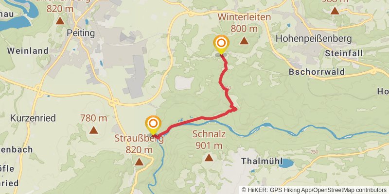 King Ludwig's Way alt 3 Map