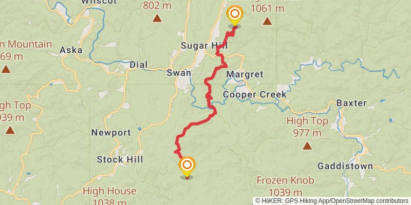 Benton Mackaye Trail stage 3 Map