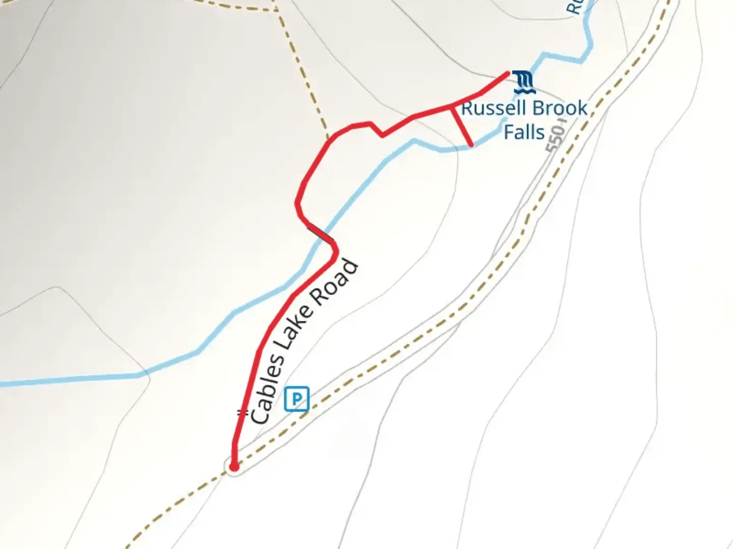 An image depicting the trail Cables Lake Road Trail and its surrounding area.