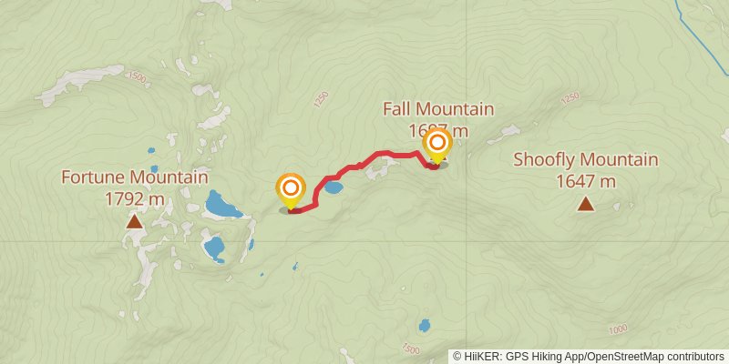 Pacific Crest Trail - Henry M Jackson Wilderness spur 2 Map