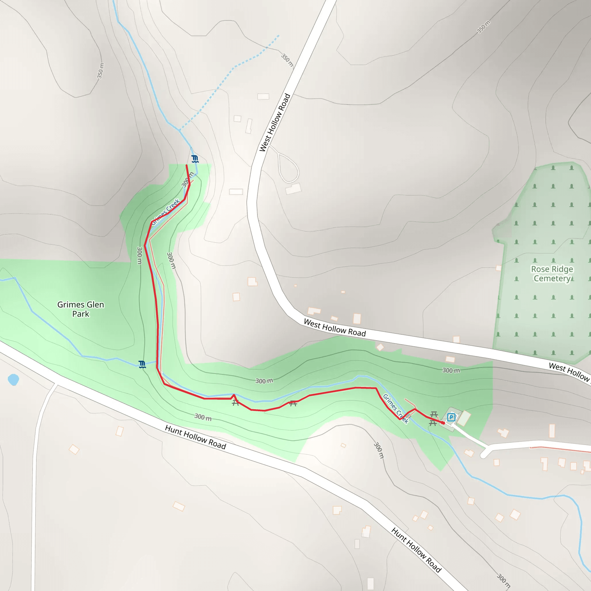 Grimes Creek mobile static map