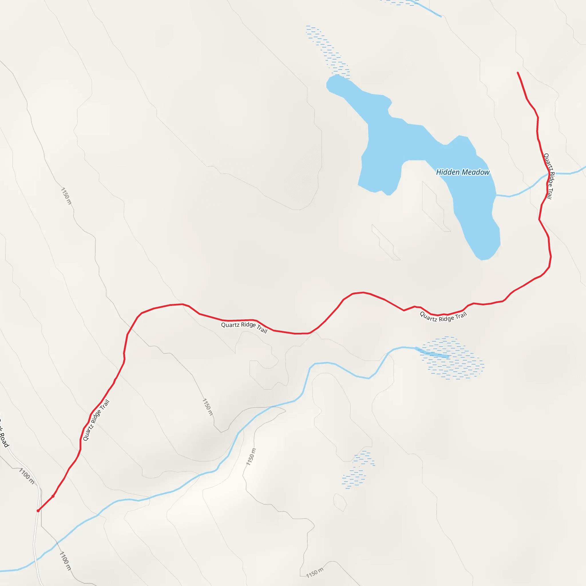 Hidden Meadow Trail mobile static map