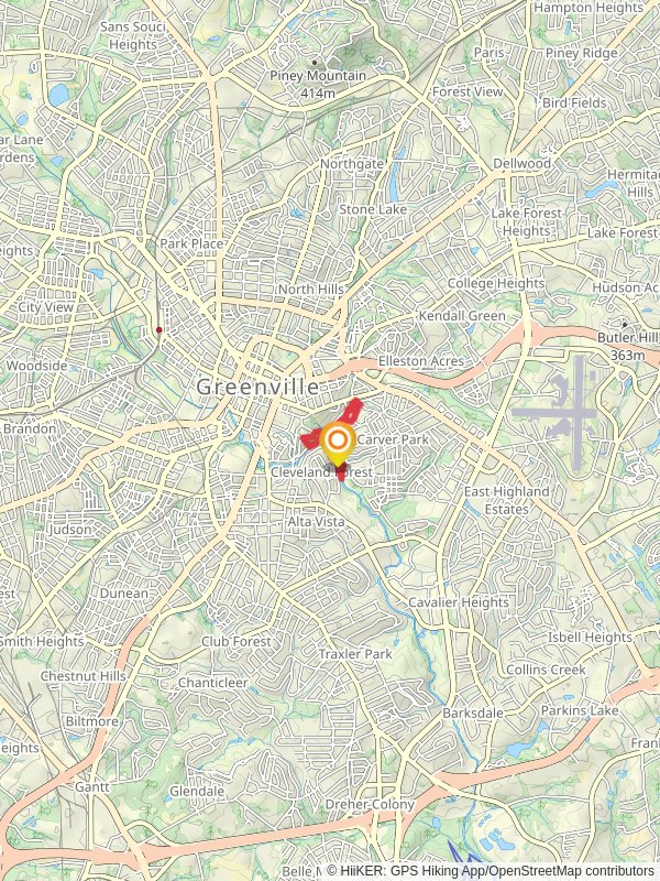 Cleveland Park Loop via Troop 19 Trail and Swamp Rabbit Trail