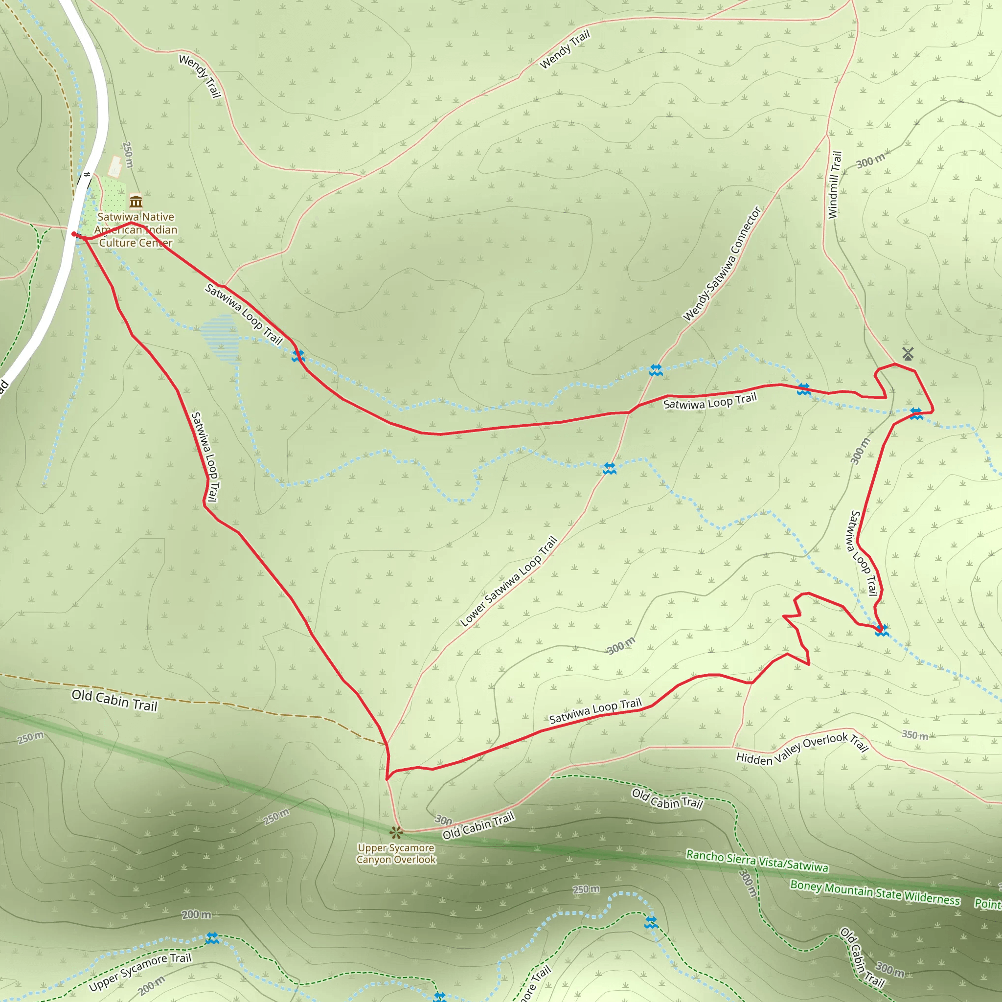Satwiwa Loop Trail mobile static map
