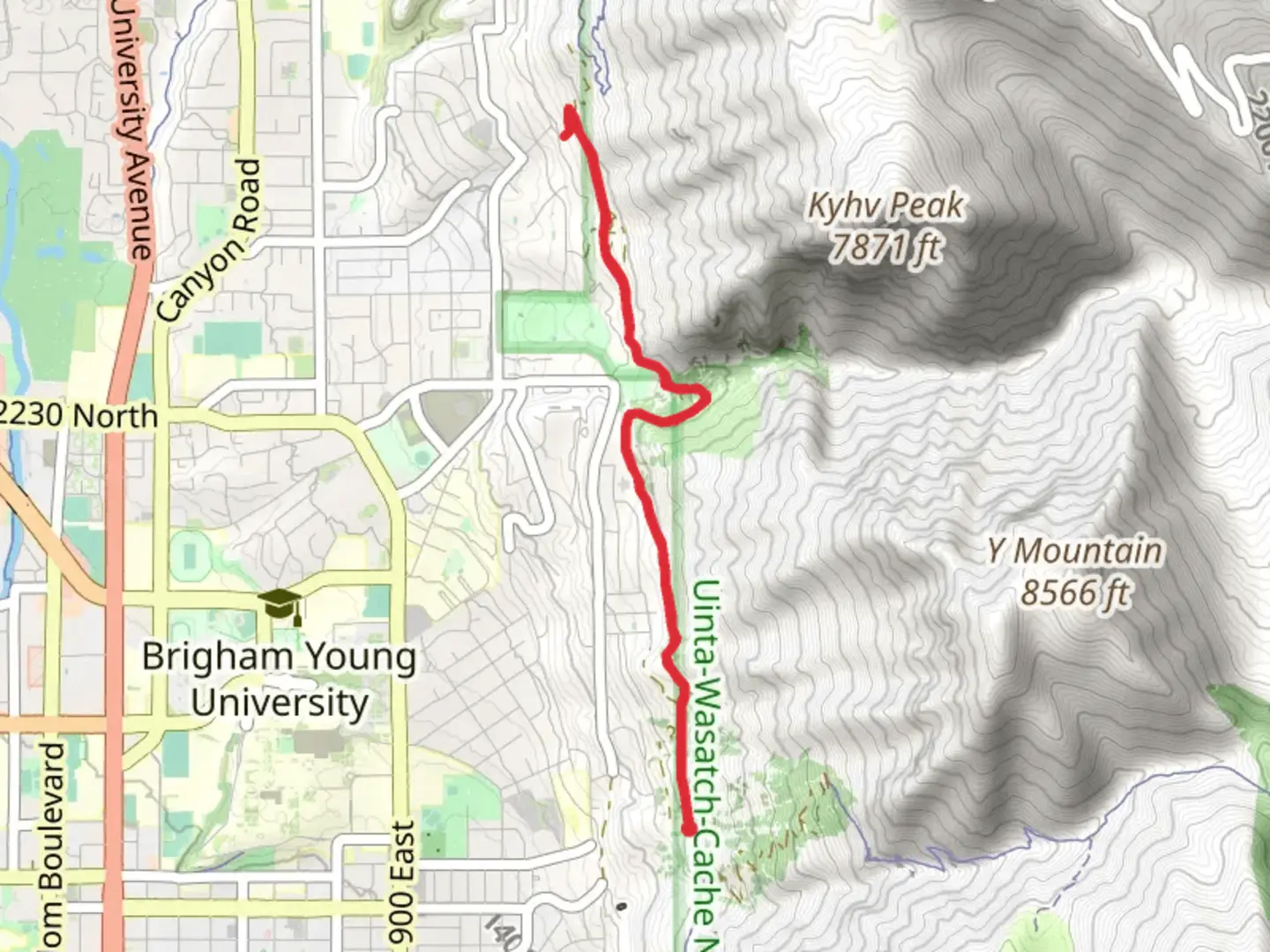 An image depicting the trail Bonneville Shoreline Trail from Terrace Drive and its surrounding area.