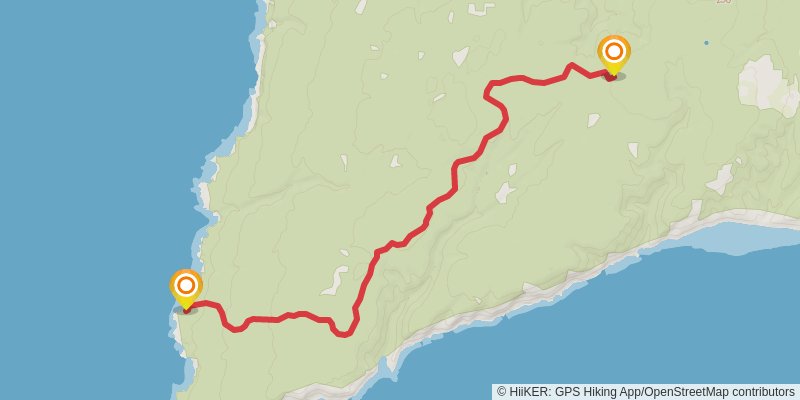 Cape Chignecto Coastal Loop alt 3 Map