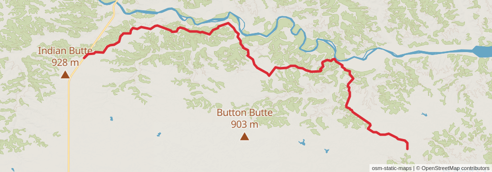 American Perimeter Trail - Rocky Mountains Primary stage 30 Map