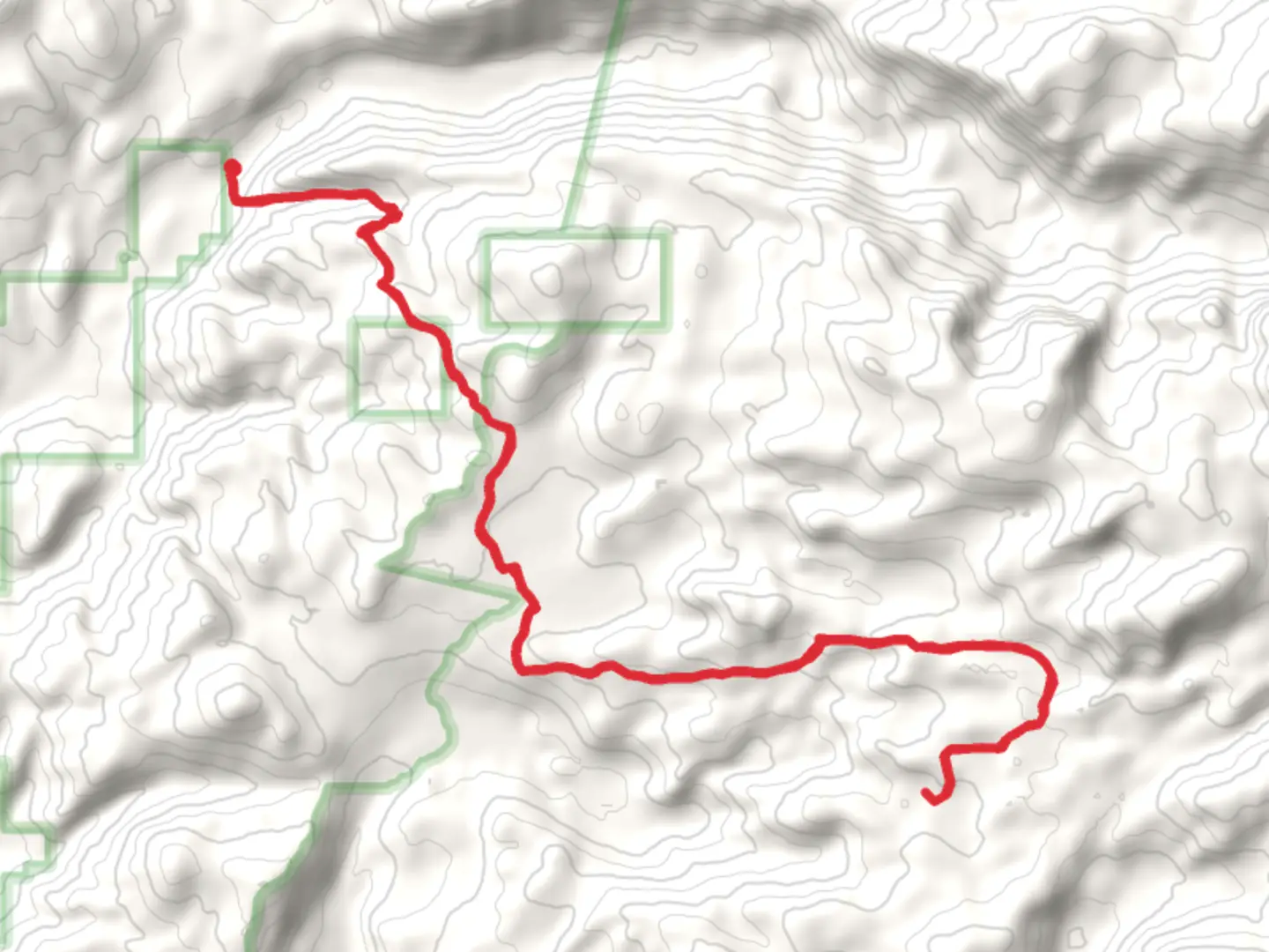 An image depicting the trail Fish Hawk Trail via Roaring Fork Trail and its surrounding area.