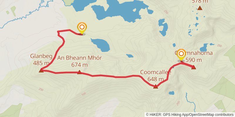 Cloonaghlin Loop from Lough Iskanamacteery stage 2 Map