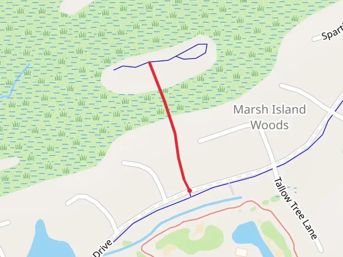 An image depicting the trail Governors Drive and its surrounding area.