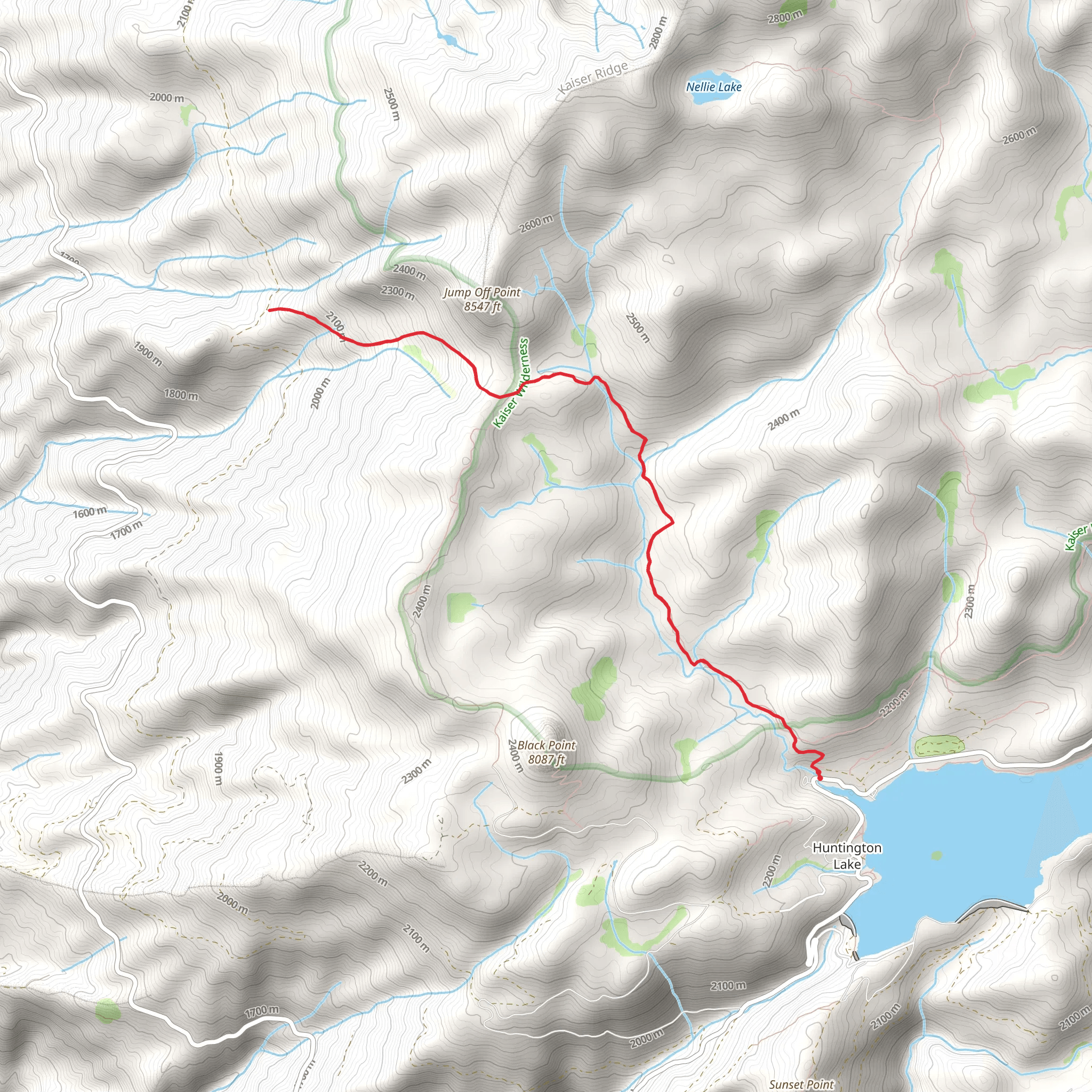 Coarsegrass Meadow Trail mobile static map