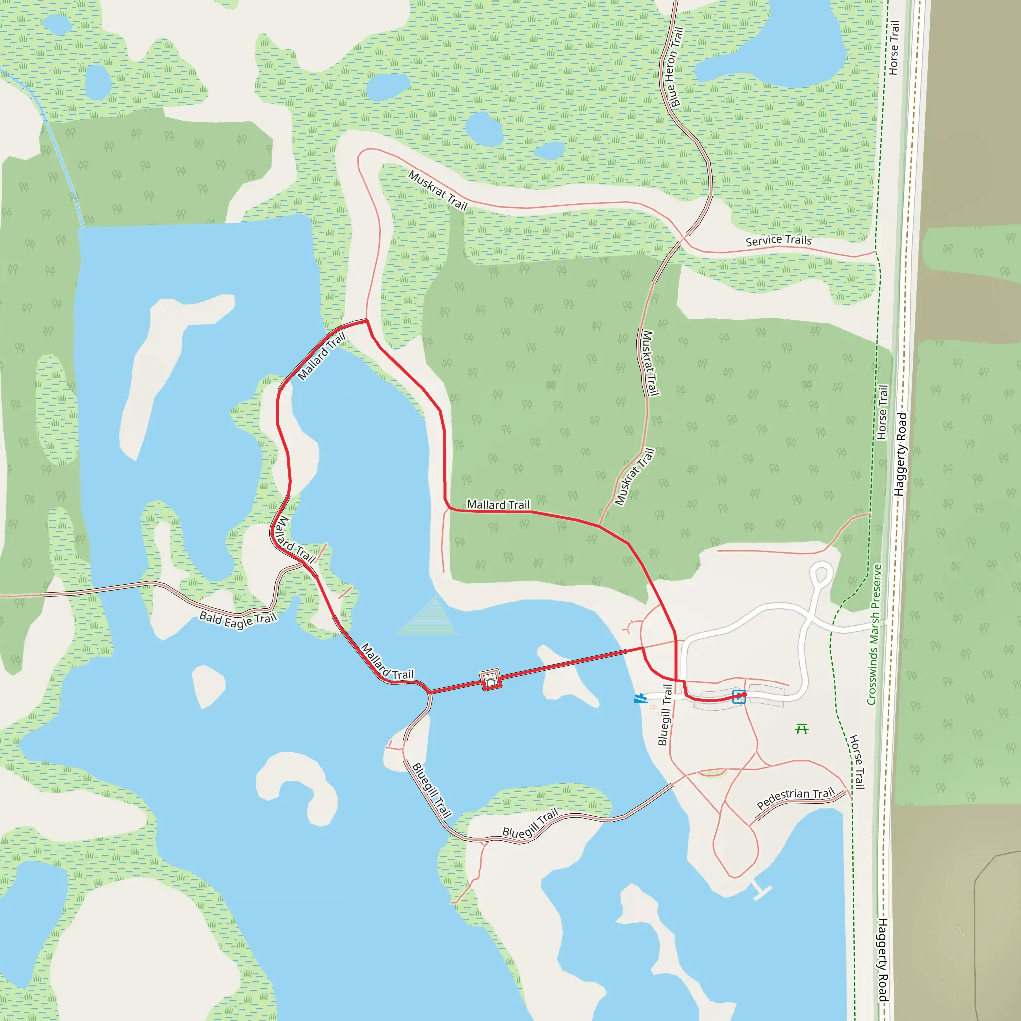 Mallard Loop Trail mobile static map