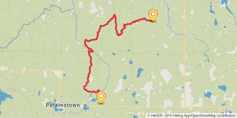Ice Age National Scenic Trail stage 19 Map