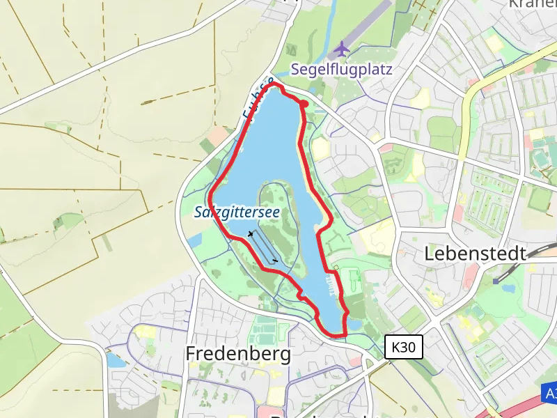 Salzgitter-See via Karl-Nestvogel-Weg mobile static map