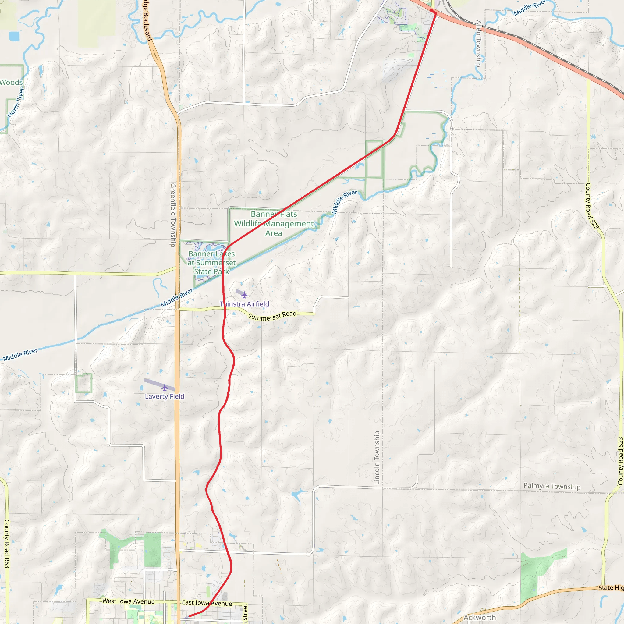 Summerset Trail mobile static map