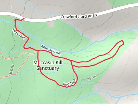 Blue Trail and Red Trail Loop - Moccasin Kill Sanctuary Loop