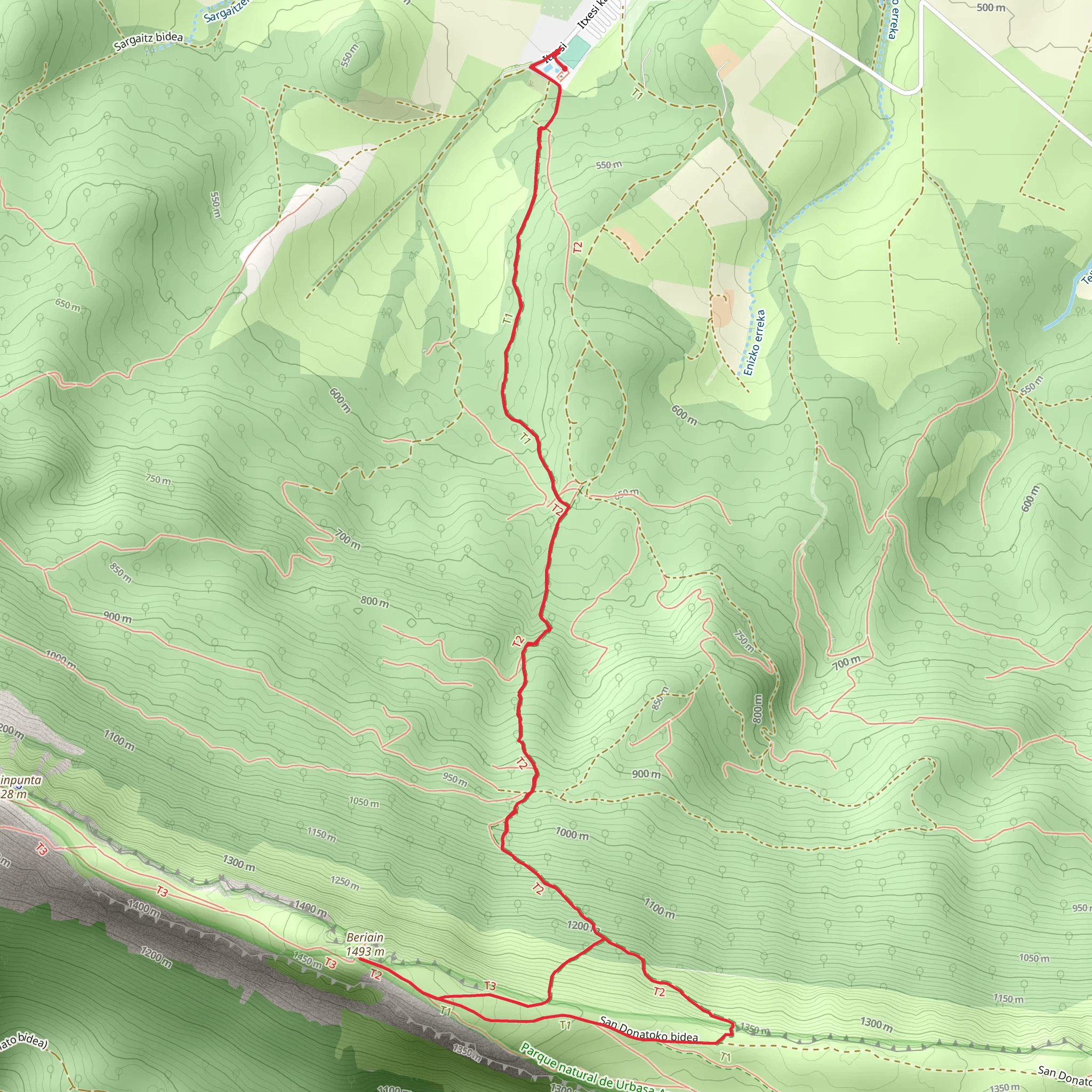 Ascent to San Donato Igoera PR NA 201 mobile static map