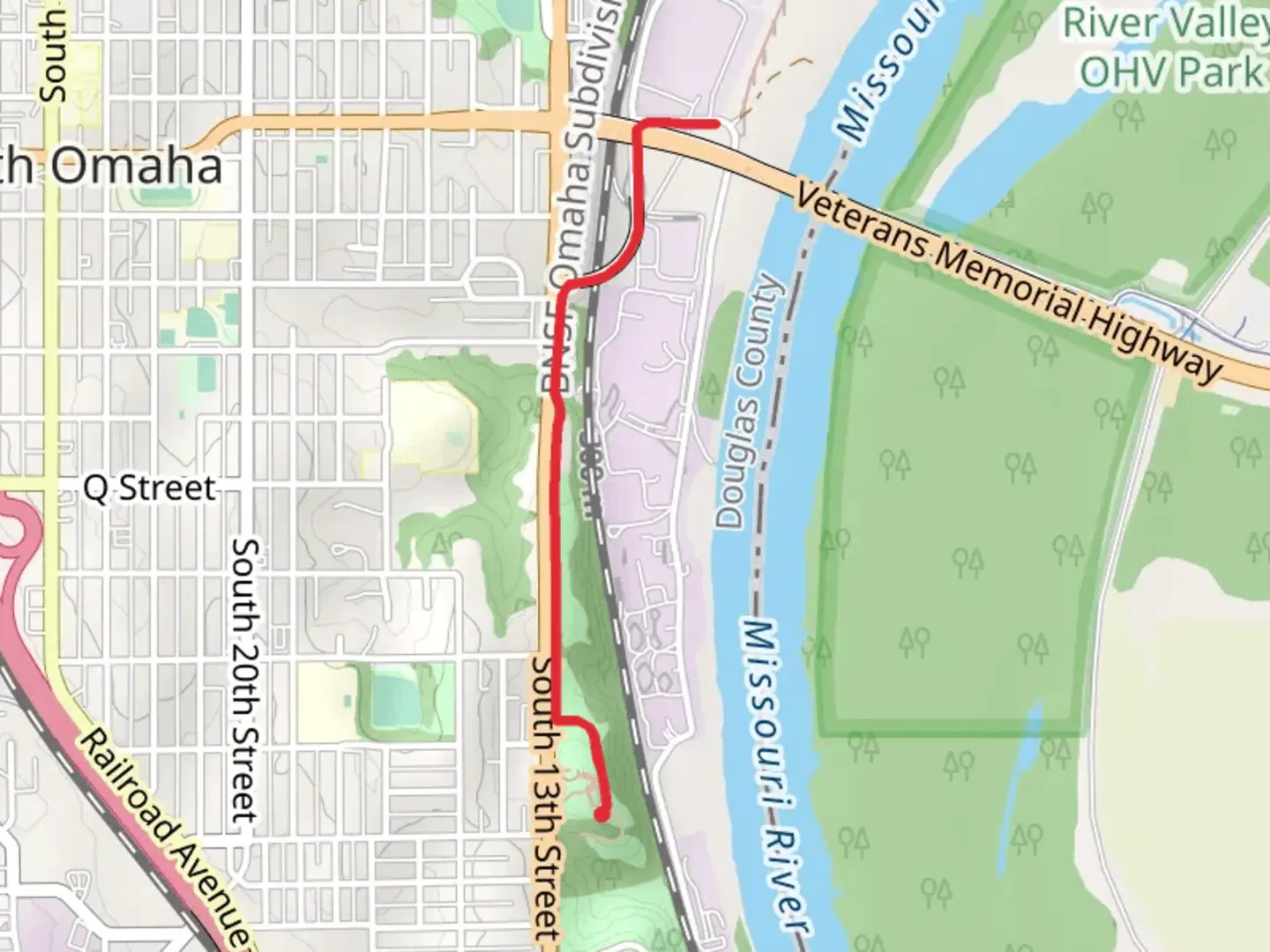 An image depicting the trail Mount Vernon Gardens Walk and its surrounding area.