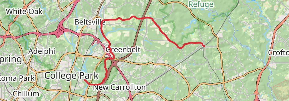 American Discovery Trail - Maryland and Washington DC stage 7 Map