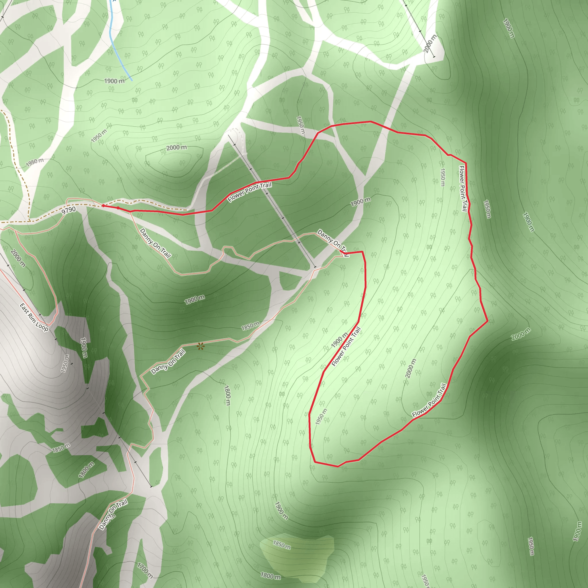 Danny On - Long Way Trail mobile static map