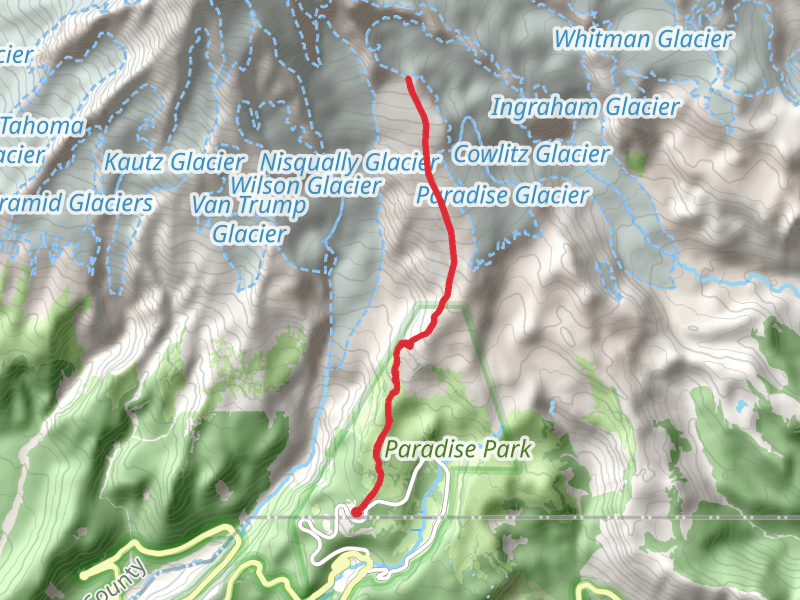 Camp Muir and Paradise Glacier via Skyline Trail