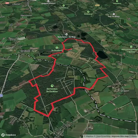 Zwarte Goor, Domeinbos De Elsakker and Hoeve Gouwberg Loop