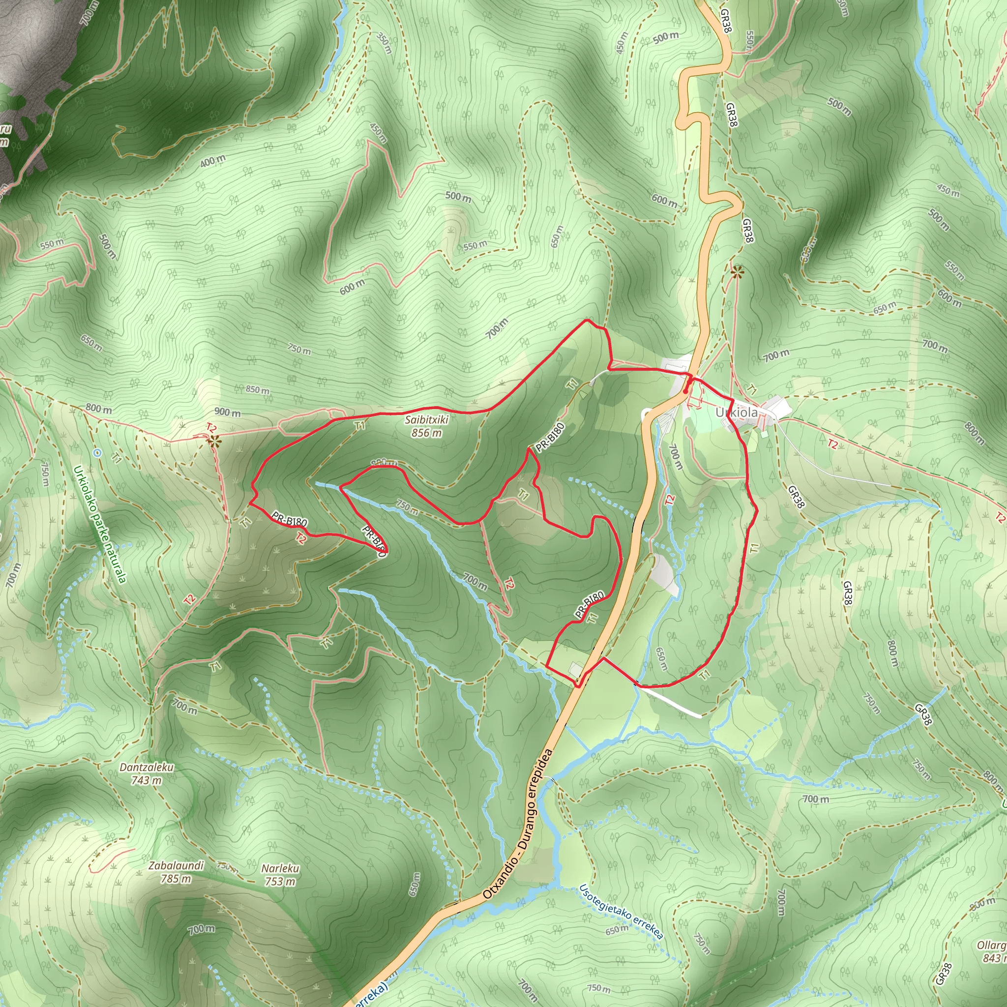 Knowing Urkiola PR BI 80 mobile static map