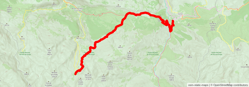PR PNPE 21 Vega de Urriellu stage 2 Map