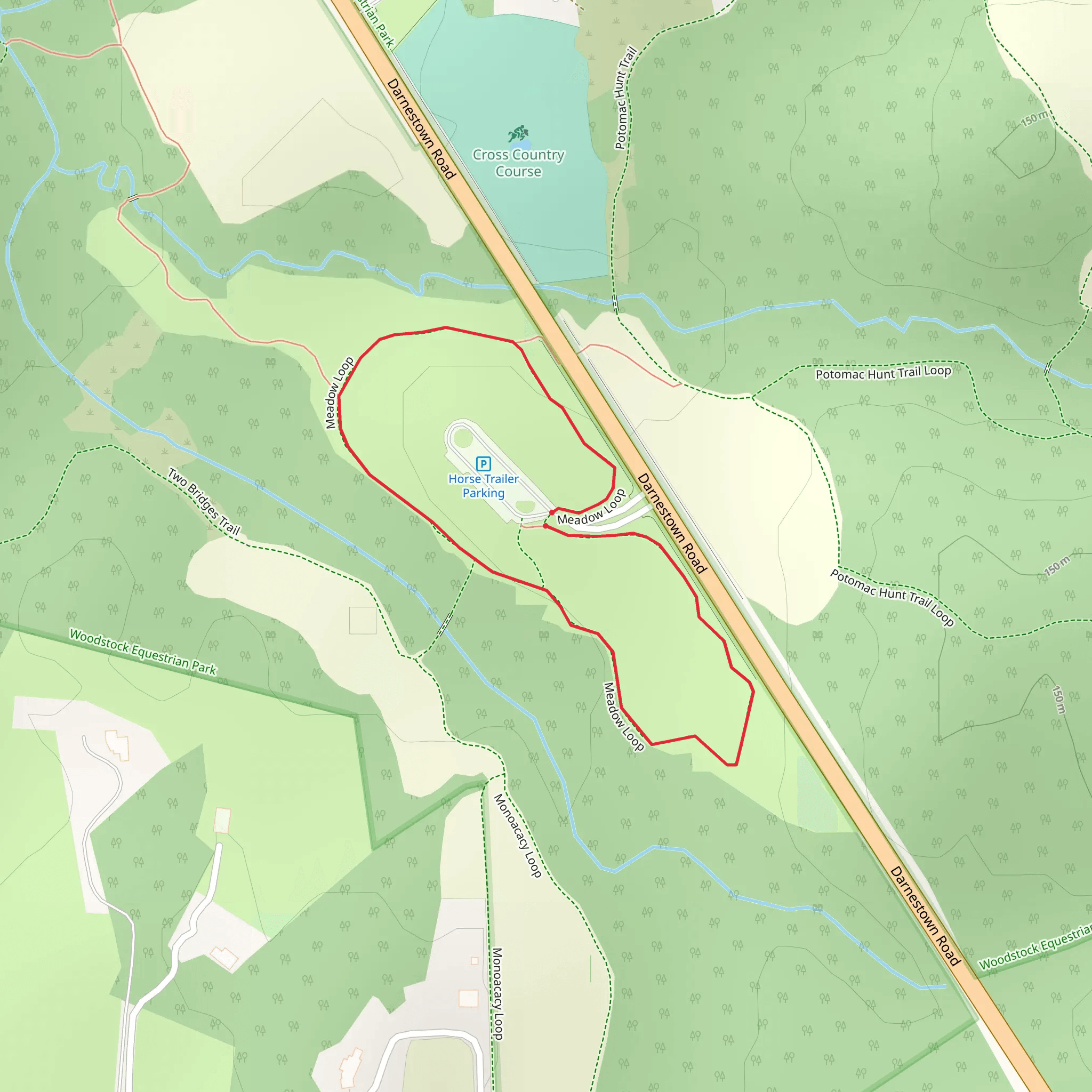 Meadow Loop mobile static map