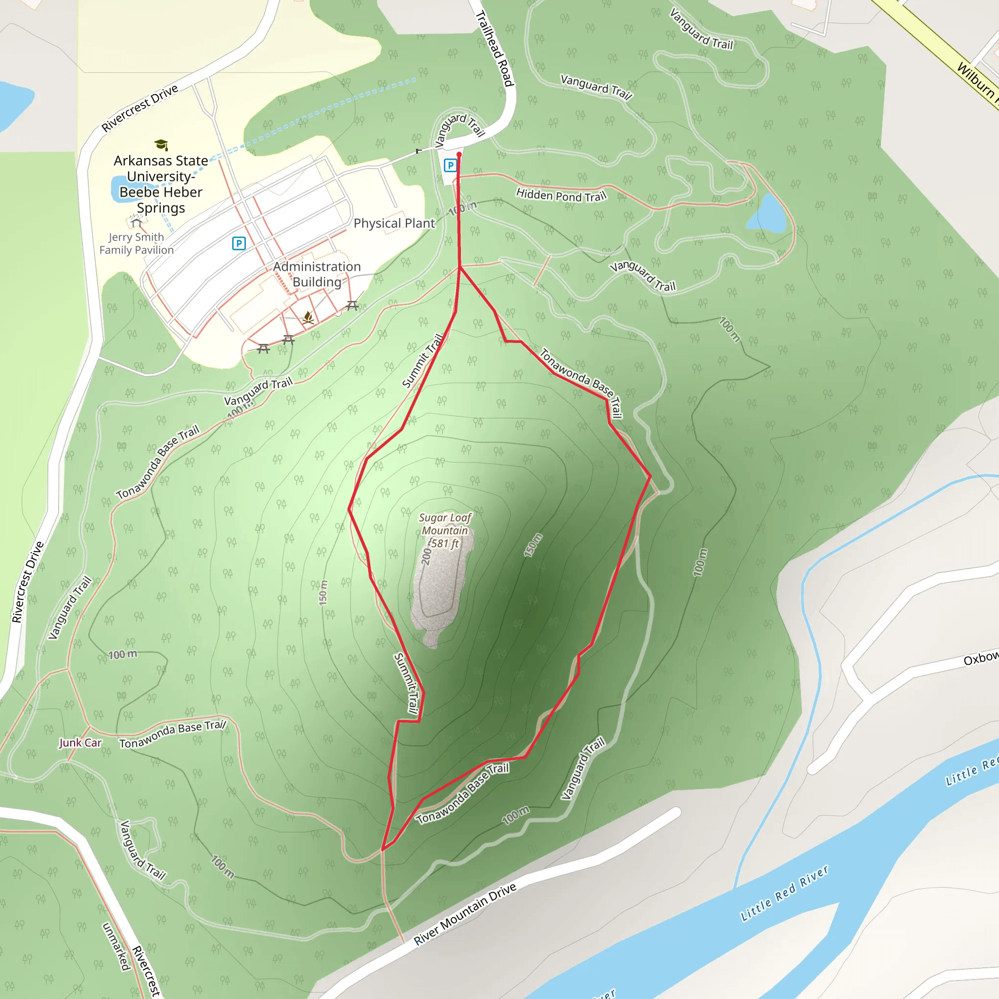 Sugar Loaf Mountain Loop mobile static map