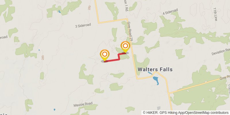 The Bruce Trail alt 5 Map