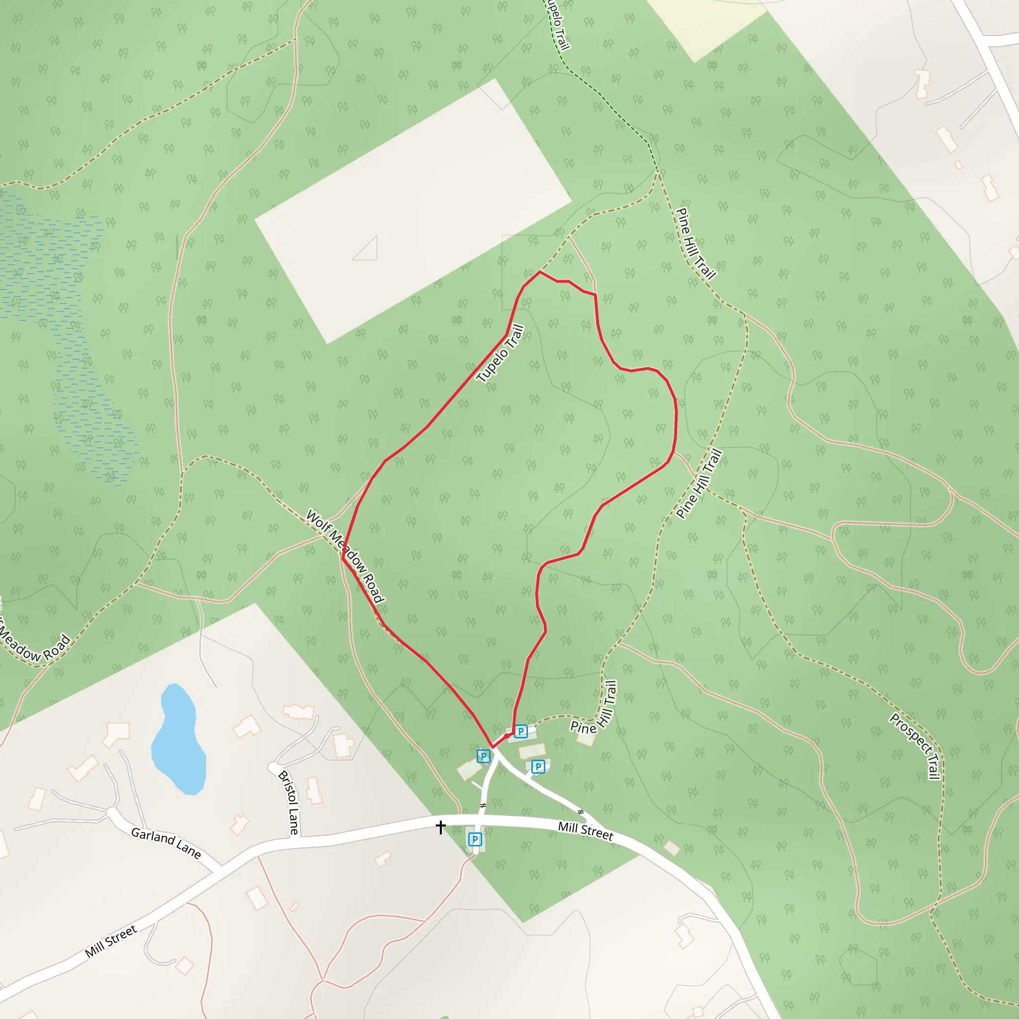 Tupelo Loop Trail mobile static map