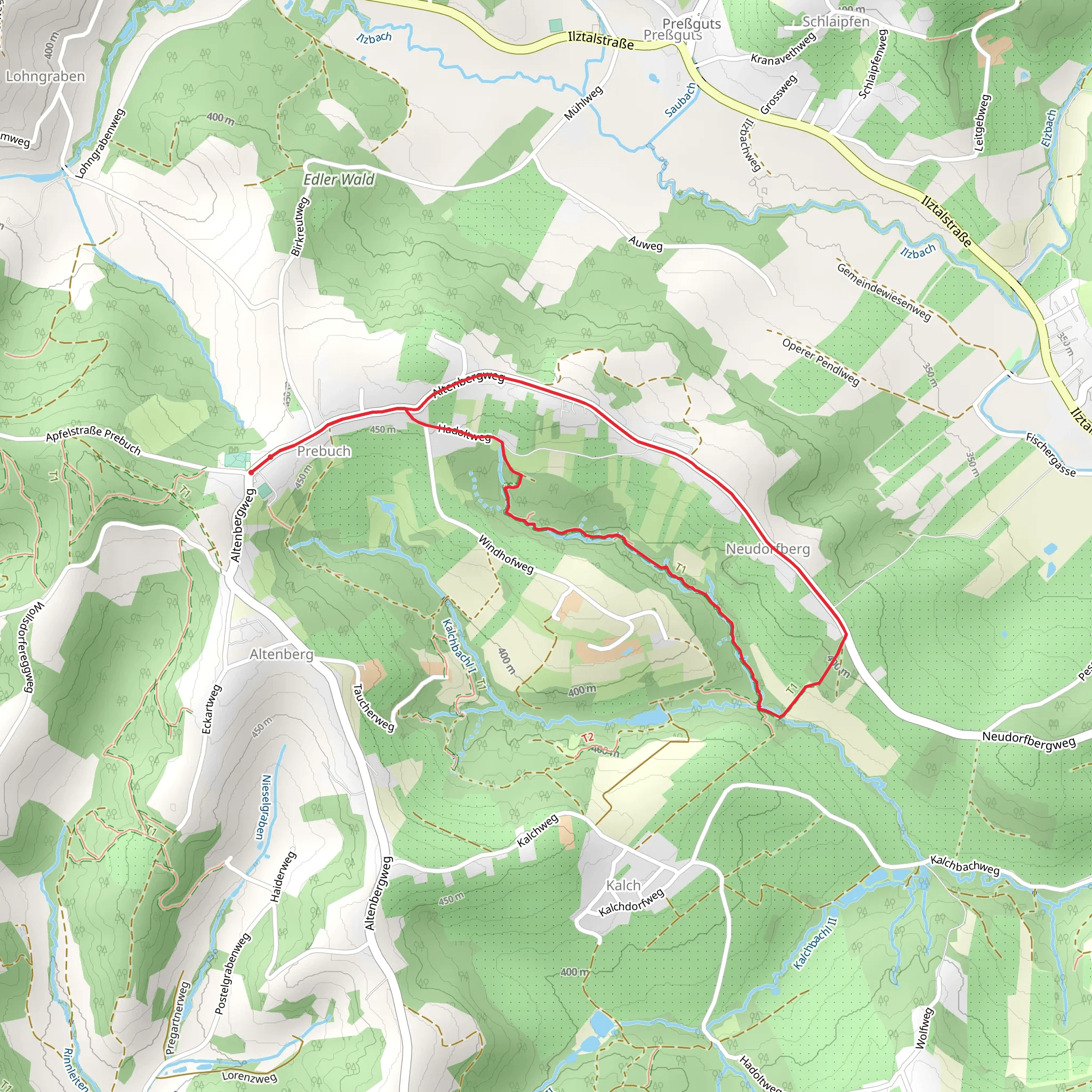 Steinbachklamm Loop via Wanderweg 10 mobile static map