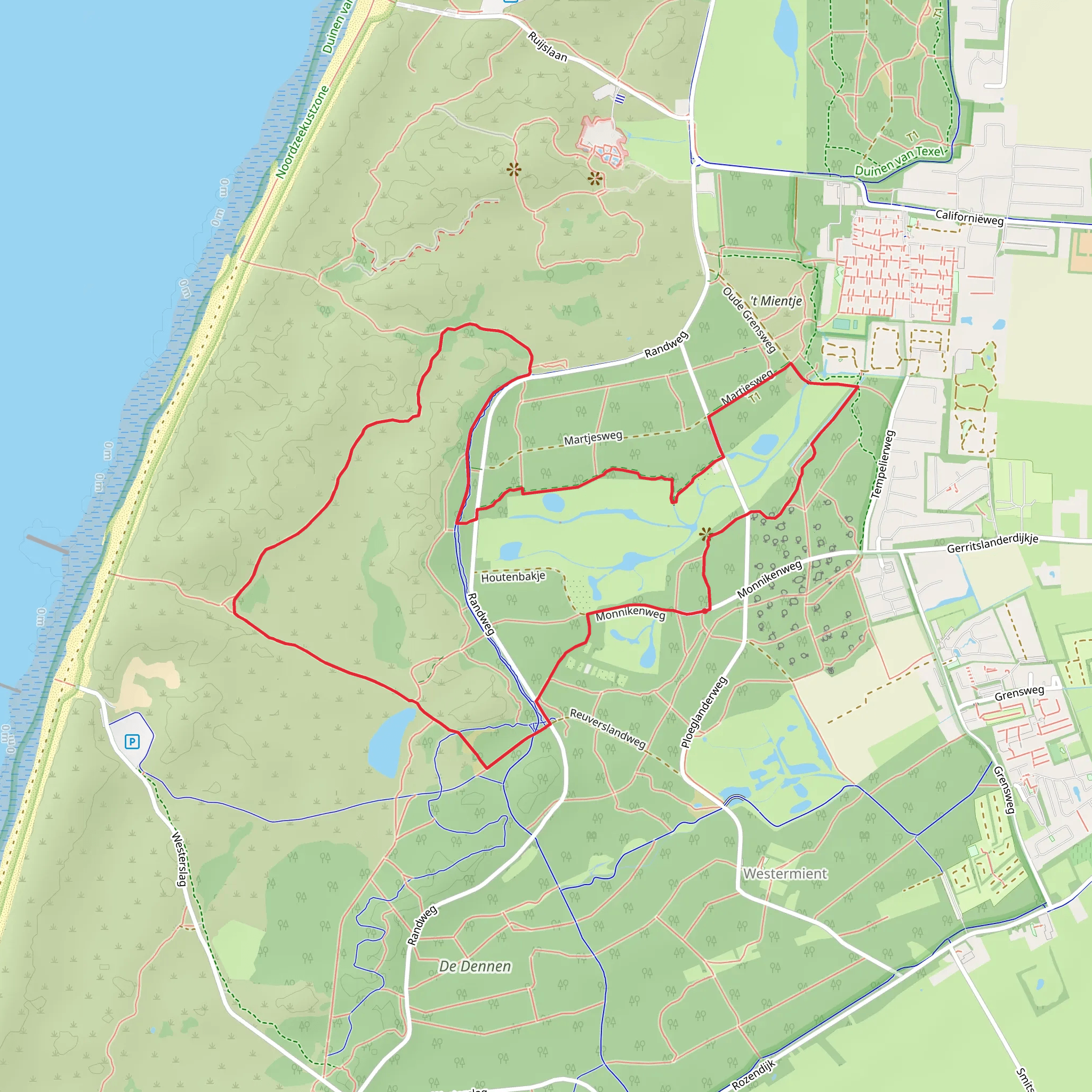 Bleekers Vallei and Rovershut Loop mobile static map