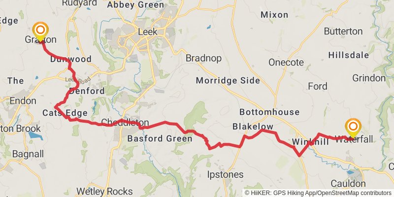 Chepstow to Berwick - upon - Tweed - Great English Walk stage 19 Map