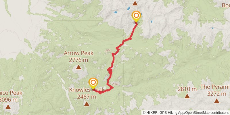 Elbow Lake via East Fork Mill Creek Trail stage 2 Map