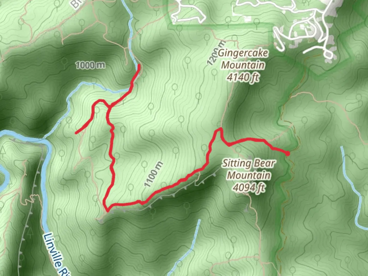 An image depicting the trail Devil's Cliff and Big Hole and its surrounding area.