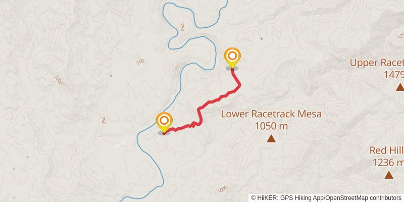 Highwater Trail via Verde River Trail stage 2 Map