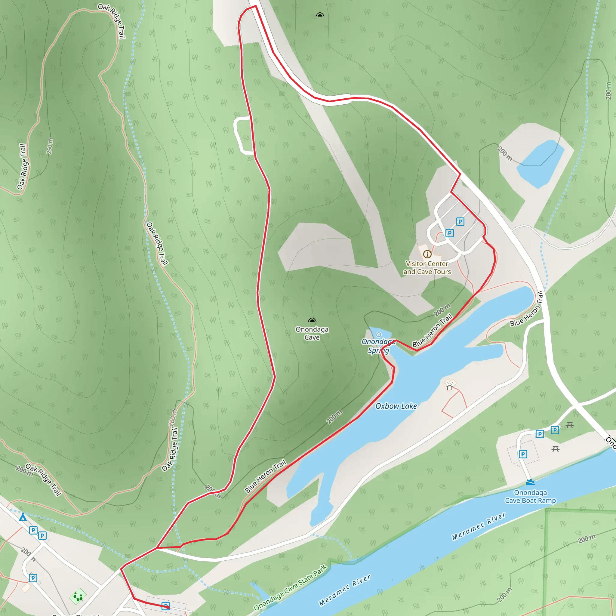 Blue Heron Loop Trail mobile static map