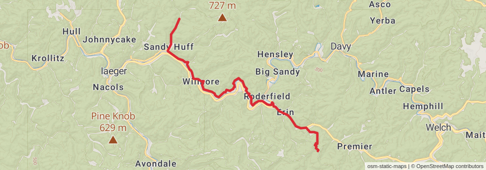 American Perimeter Trail - Southern Appalachian Primary stage 43 Map