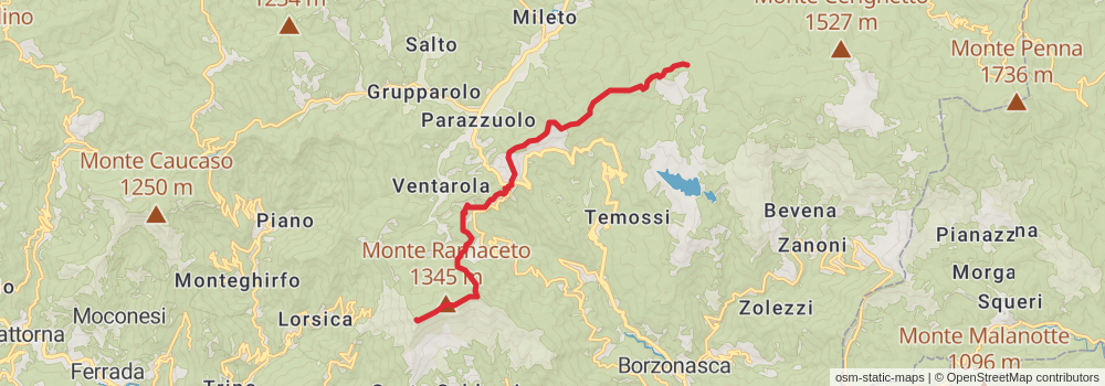 Sentiero Italia - Alps Section stage 197 Map